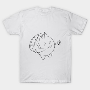 Cat and butterfly T-Shirt